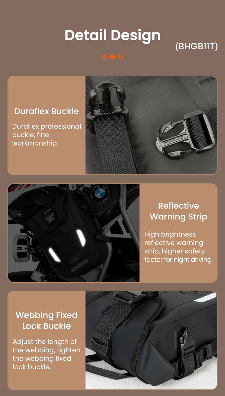 Duraflex-Schnallen und reflektierende Streifen: die Details, die du jeden Tag verwendest