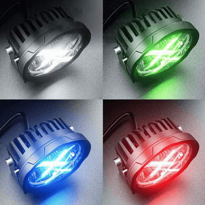 Mehrfarbige Scheinwerfer für Motorräder und Geländefahrzeuge – Endurrad.com