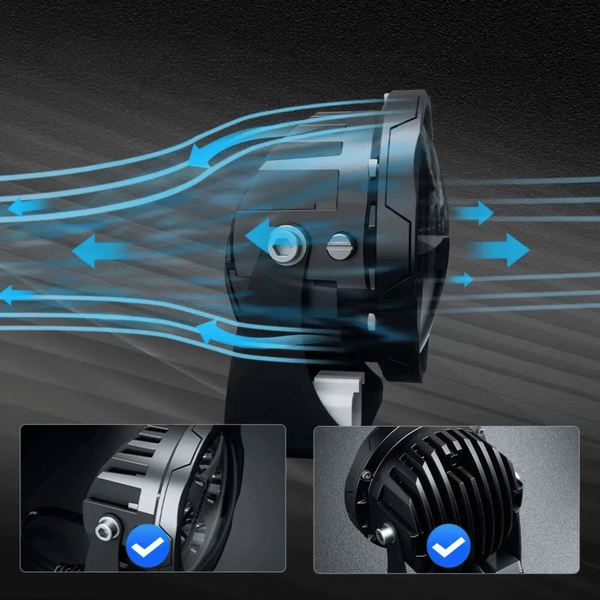 Mehrfarbige Scheinwerfer für Motorräder und Geländefahrzeuge – Endurrad.com