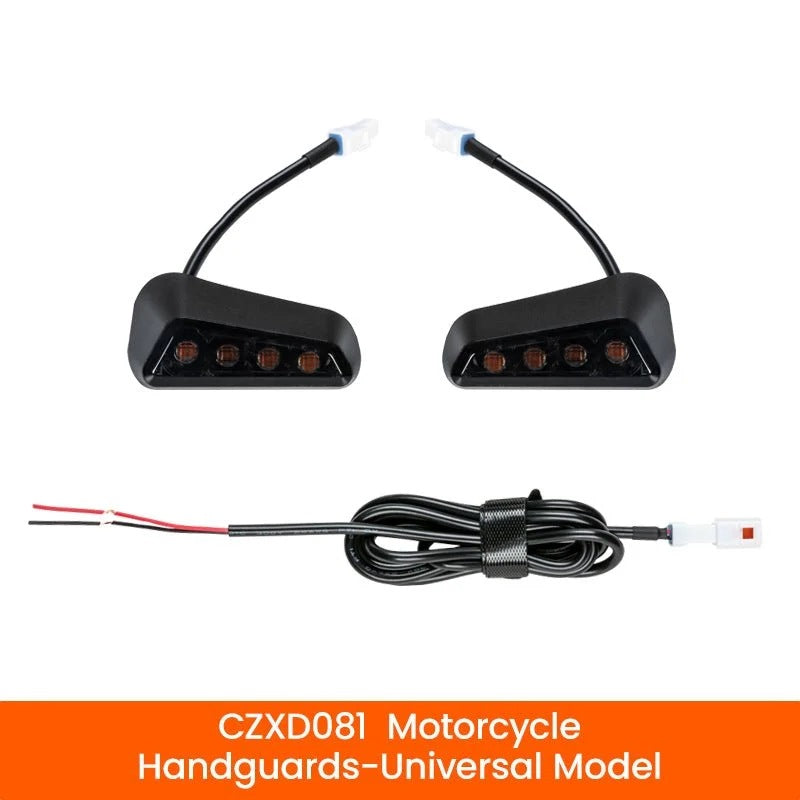 Vier LEDs pro Seite und ein Kabel zum manuellen Anschließen