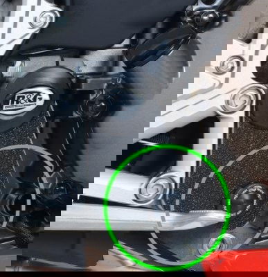 Inserto protezione telaio, DX inferiori Honda VFR 800 '14- / Crossrunner '15-