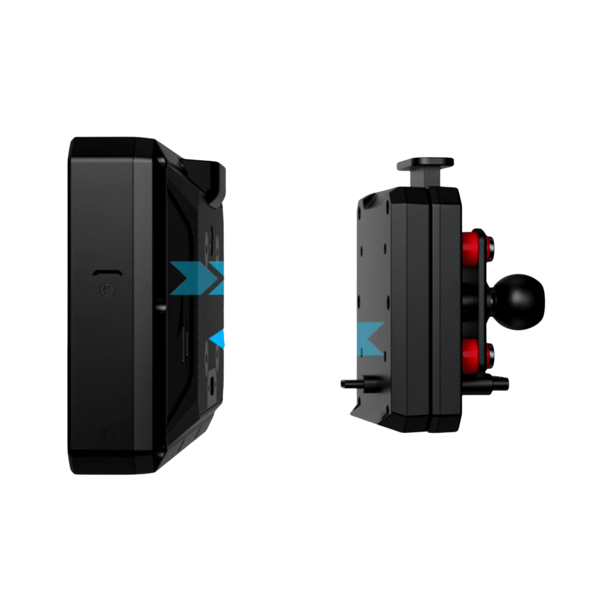 JADO Quick Release Kit Universale per JADO S6 – Staffa Sgancio Rapido con Alimentazione, per Moto e Scooter - ENDURRAD