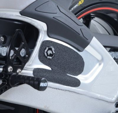 Kit 2PZ Adesivi Anti Scivolo Paratacco Bmw S1000R S1000RR 10 15 HP4 Nero Solo Forcellone 12042 Rg EZBG101BL - Endurrad