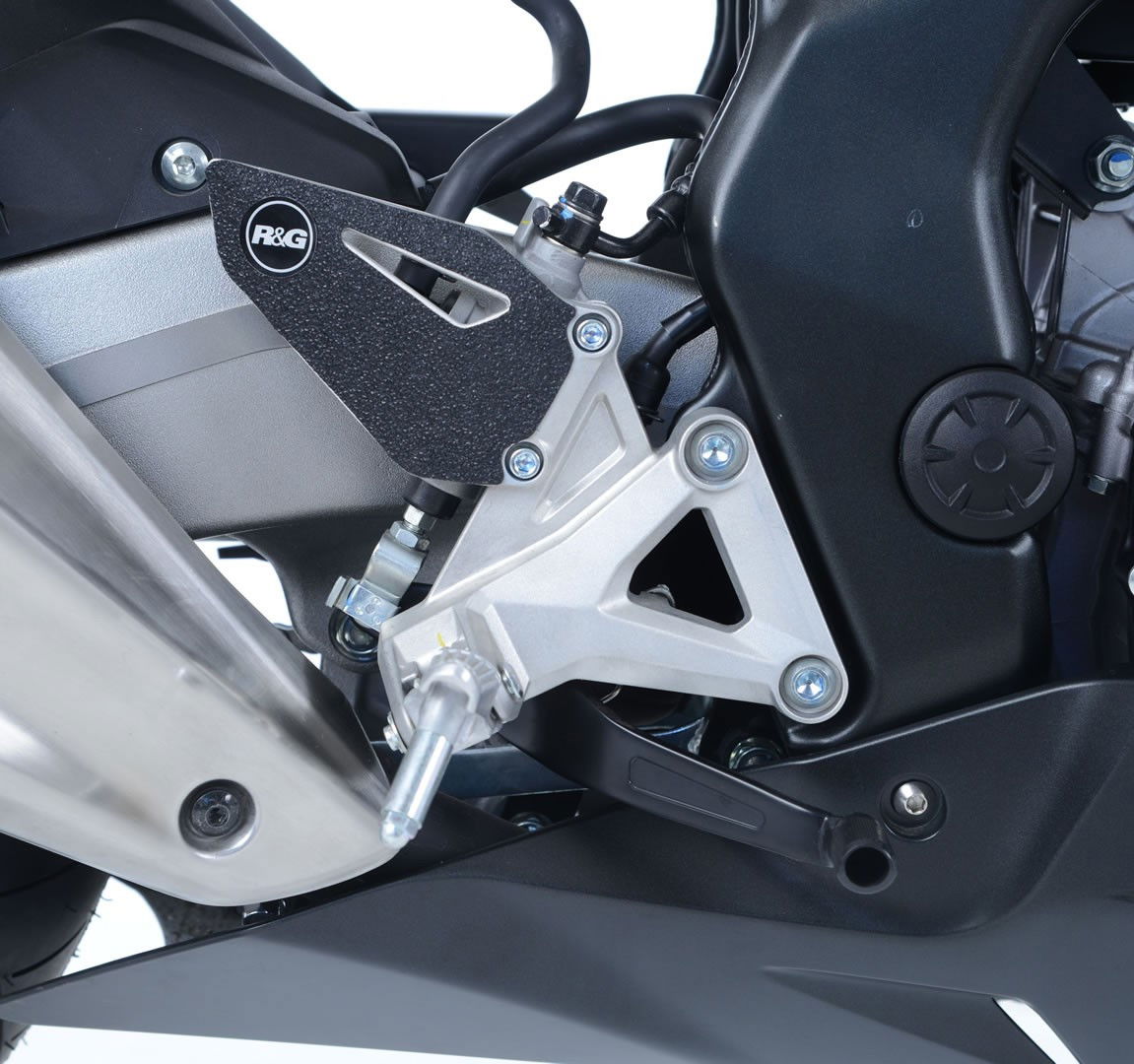 Kit 2pz.adesivi anti-scivolo paratacco HONDA CBR250RR '17- nero