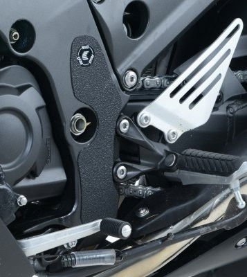 kit 2pz.adesivi anti - scivolo paratacco Kawasaki ZZR 1400 (ZX - 14) '12 - nero (solo telaio) - ENDURRAD