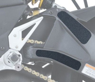 Kit 3PZ Adesivi Anti Scivolo Paratacco Buell EBR1190RX Sx Nero 12054 Rg EZBG1000BL - Endurrad