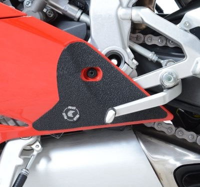 Kit 2PZ Adesivi Anti Scivolo Paratacco Ducati 1199 1299 Panigale Nero 12245 Rg EZBG203BL - Endurrad