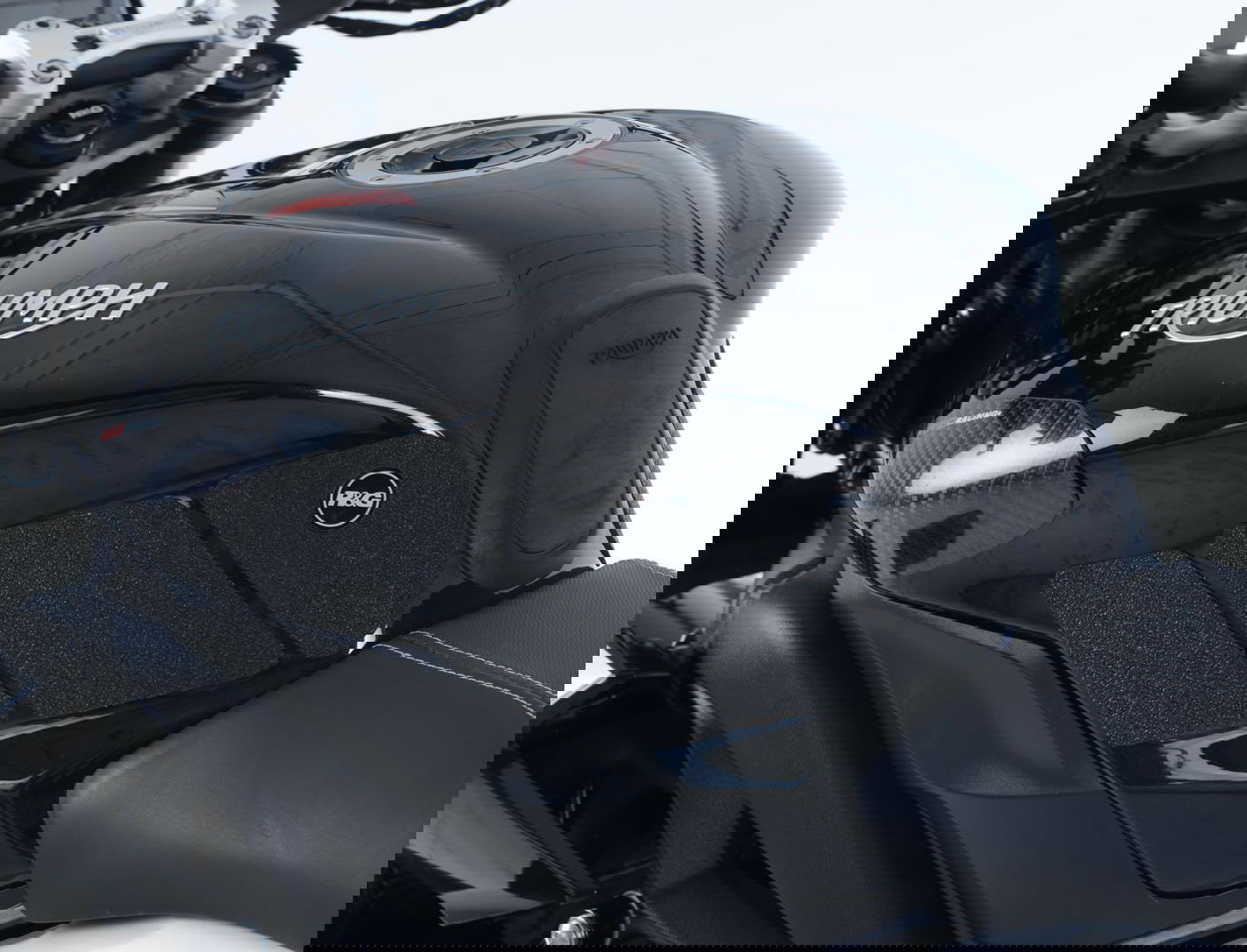 Kit 6pz.adesivi anti-scivolo serbatoio TRIUMPH 675 Daytona / Street Triple '13- / Street Triple RX '15- - nero