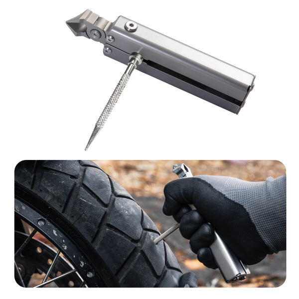Tubeless-Reparaturset für Motorräder mit Zange und Etui