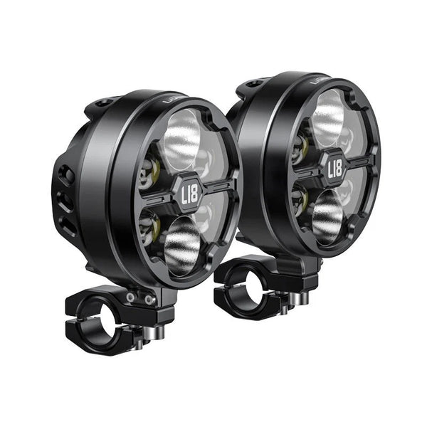 Zugelassene Motorrad-Zusatzscheinwerfer mit 21.000 Lumen, sechs LEDs und Glaslinse