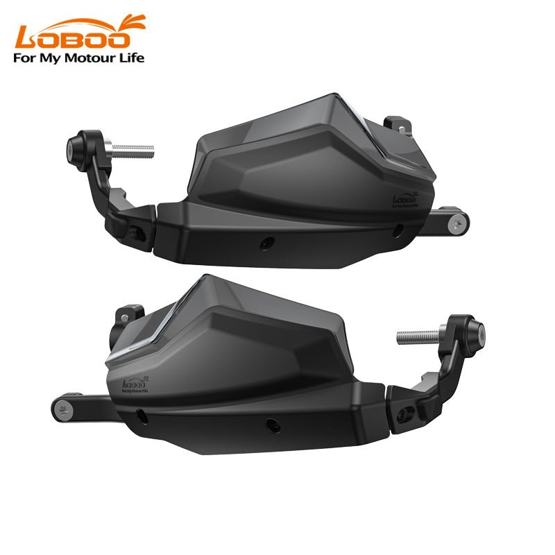 Protezione di leve e mani da urti, vento e detriti, per CFMOTO 450MT.
