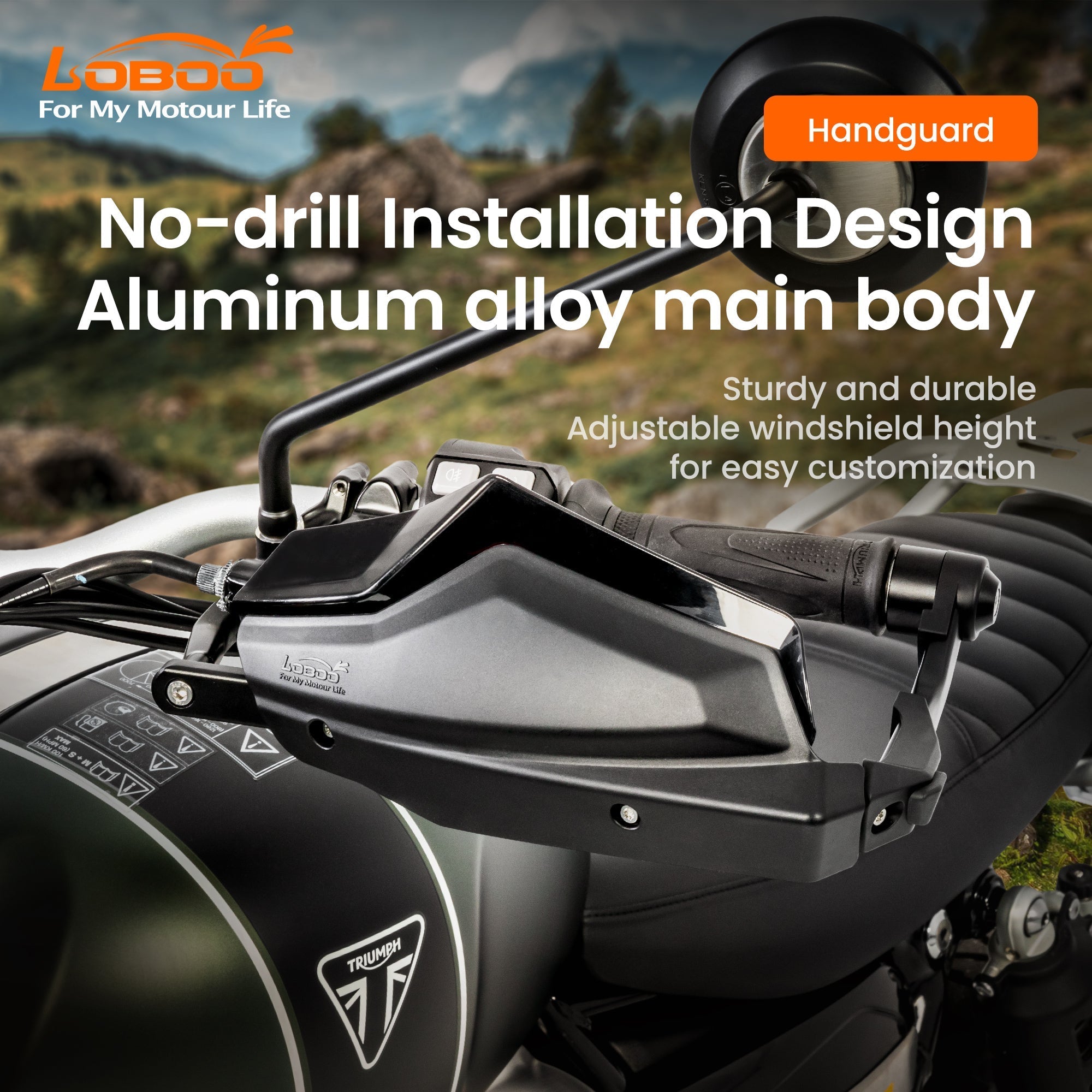 Paramani LOBOO CHS931 per Triumph Scrambler 1200XE – dettaglio 6