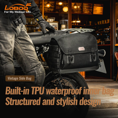 Borsa laterale LOBOO BCB12BK per Honda CM500 Compatibile – dettaglio 3