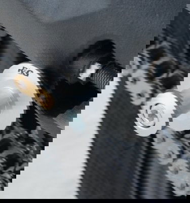 Nottolini cavalletto, Triumph Tiger 800/XRX/XCX/XCA, MZ1000, ZX636 '13- (no silenz.orig.) Z900/650, Ninja 650 - argento