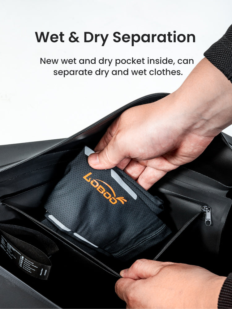 Eine separate Tasche für nasse Sachen
