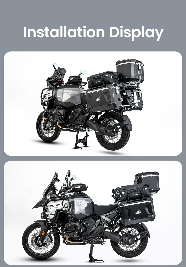 Wie sitzt es auf einem bereits beladenen Motorrad?
