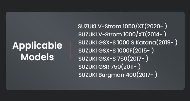 Sieben Suzuki-Motorräder mit nur einem Code