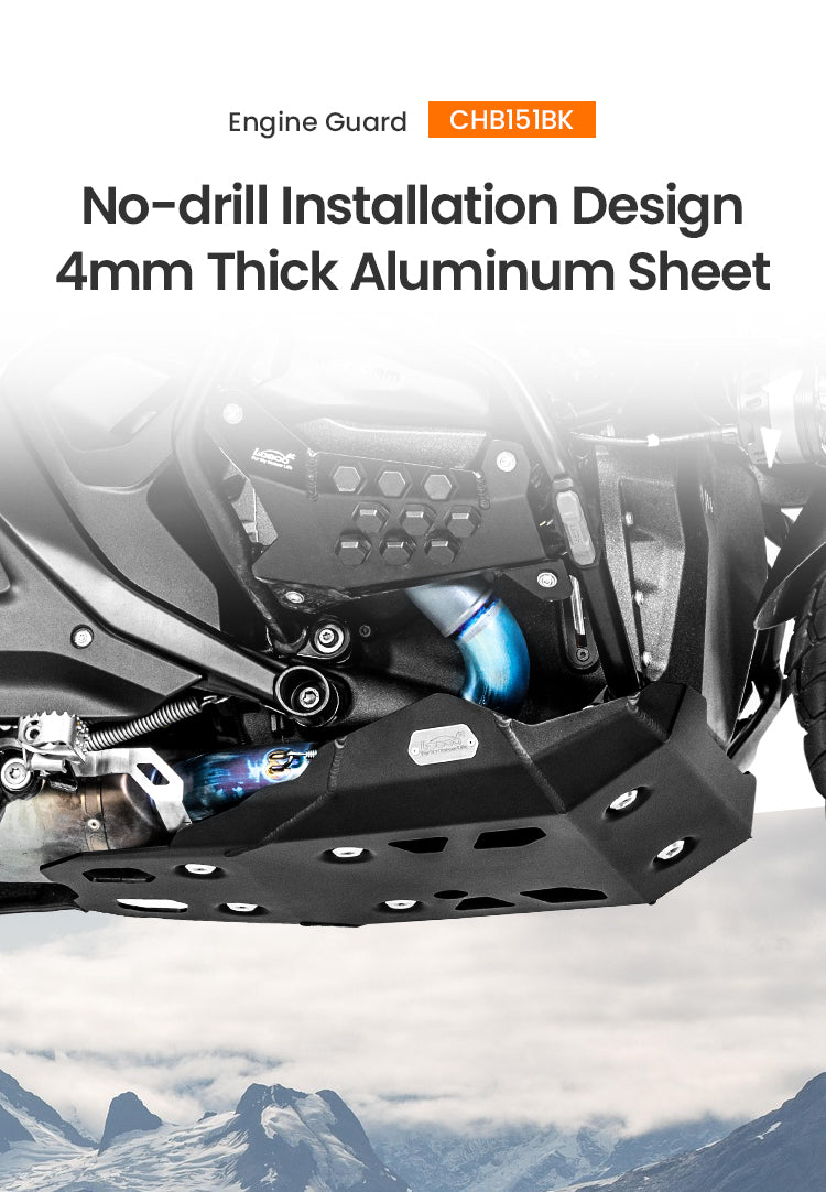 Der unter dem Motor montierte Motorschutz