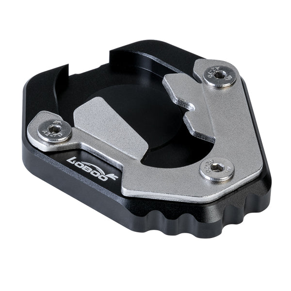 Seitenständerplatte für CFMOTO 450MT ab 2024 | CNC-Aluminium und Edelstahl 304, 108 g