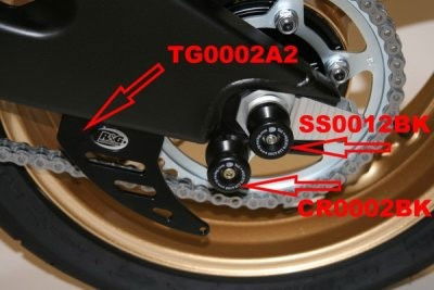 Pinna Sicurezza Catena Anodizzata Nero