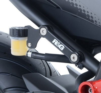 Placchette copri fori poggiapiedi posteriori (paio) c/supporto serbatoio, Yamaha MT-07