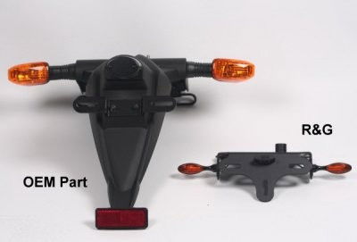 Portatarga Kawasaki Z1000 07 09 Z 750 07 Z750R 5678 Rg LP0048BK - Endurrad