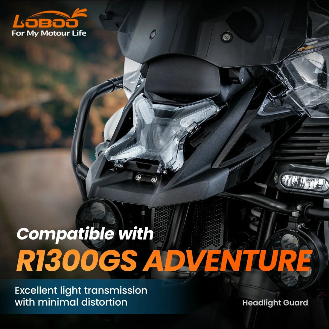 Scheinwerferschutz für BMW R 1300 GS Adventure - Endurrad.com
