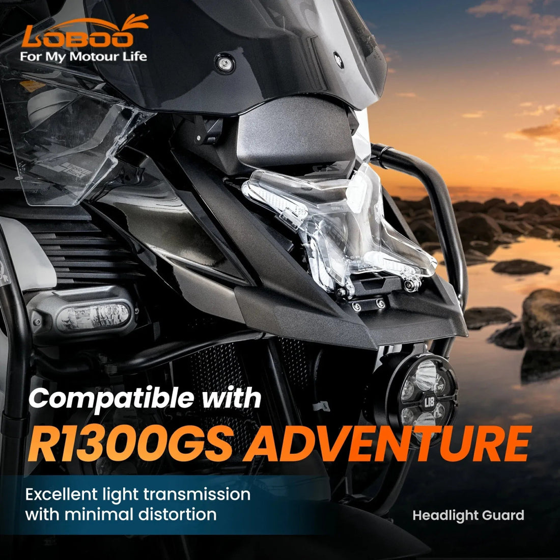 Scheinwerferschutz für BMW R 1300 GS Adventure - Endurrad.com