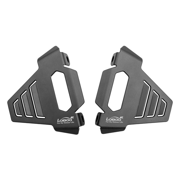 Bremssattelabdeckung BMW R 1300 GS und Adventure | Paar aus eloxiertem Aluminium, schützt auch den ABS-Sensor