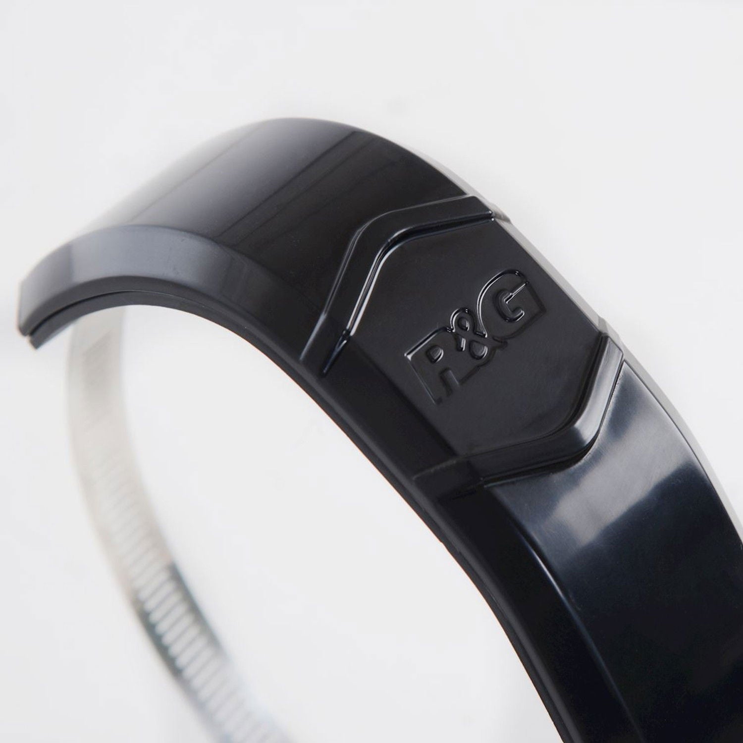 Protezione silenziatore ovale tipo Supermoto - colore nero