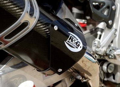 Protezione silenziatore tri ovale - colore nero - SX