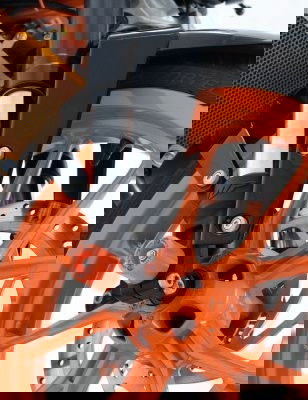 Protezioni perno forcella anteriore, KTM 125/200/390 Duke / RC125/200/390, Husqvarna Vitpilen / Svartpilen 401