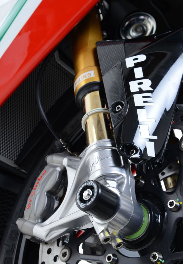 Protezioni perno forcella anteriore, MV Agusta F4RC '15- / F4RR '11- c/ohlins forks (tipo piccolo) R&G