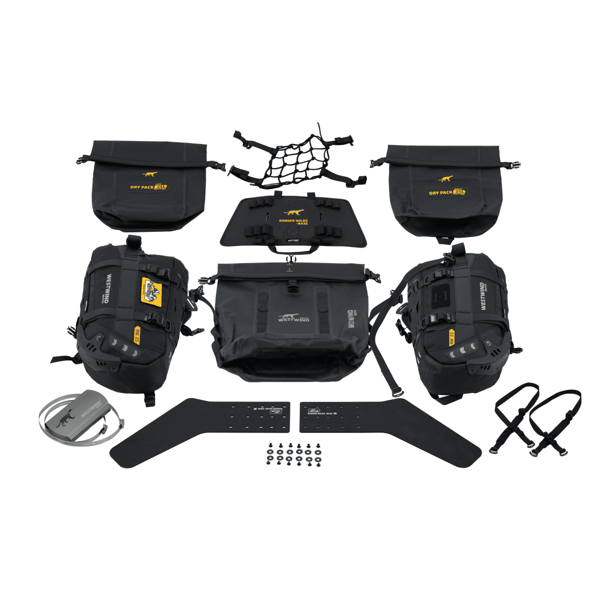 Ranger Wilds Enduro 80 - Sistema Completo Borse Rackless Moto Adventure (80L) - ENDURRAD