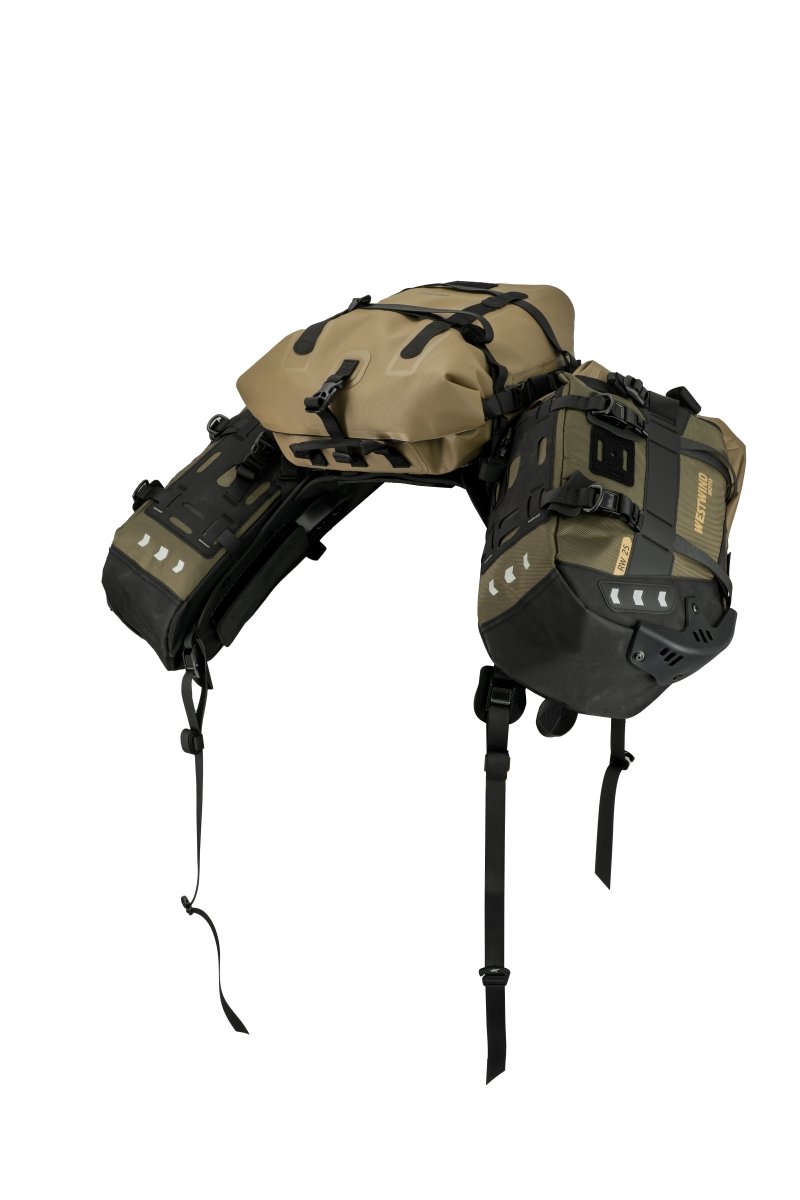 Ranger Wilds Enduro 80 - Sistema Completo Borse Rackless Moto Adventure (80L) - ENDURRAD