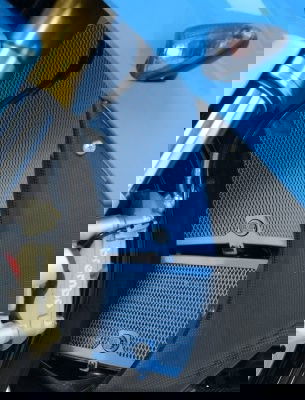 Retina protezione radiatore olio, BMW S1000RR '10-'18 / HP4 / S1000R '14- / S1000XR '15-'19