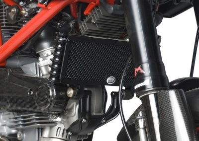 Retina protezione radiatore olio, Ducati Hypermotard 1100 Evo And Evo Sp (Not Std 1100)