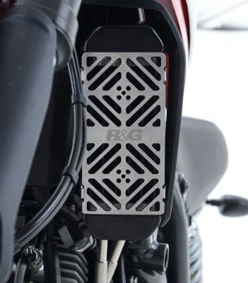 Retina protezione radiatore olio, Ducati Scrambler / Flat Track Pro / Sixty 2 / Desert Sled / Monster 797 - colore alluminio sat