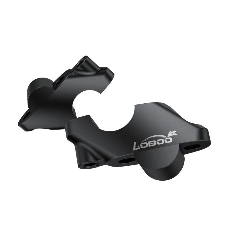 Riser LOBOO CJG281 di profilo: rialzo 24 mm e arretramento 18 mm verso il pilota