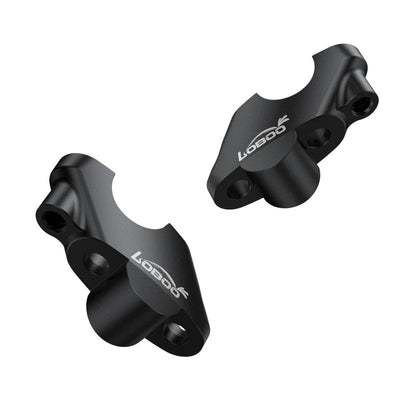 Coppia di riser LOBOO CJG281 vista dall'alto, con il rivestimento nero resistente