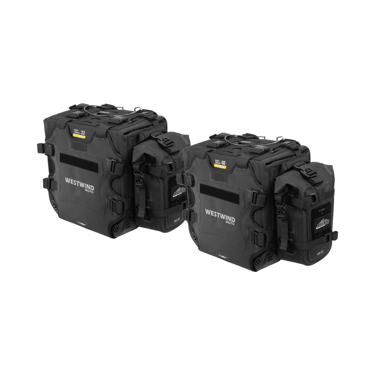 Set Valigie Laterali Moto Heavy Cavalry (33L/40L) - Soft Luggage Adventur - ENDURRAD