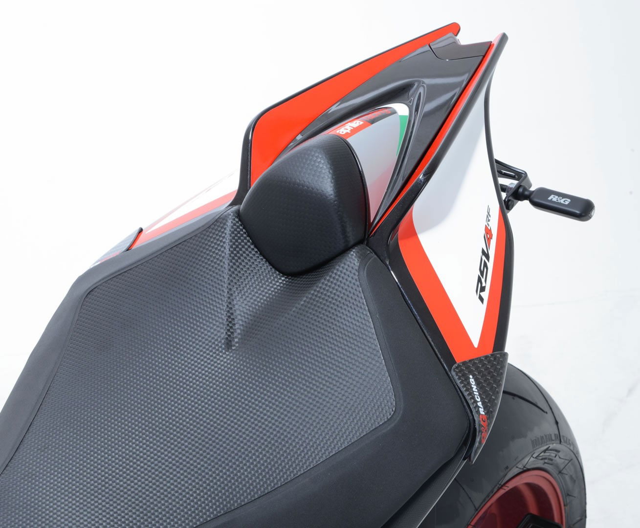 Sliders codone posteriore in carbonio, Aprilia RSV4 / RSV4 RR '15- / RSV4 RF / RSV4 1100 Factory '19- / V4 Tuono 1100 '15-