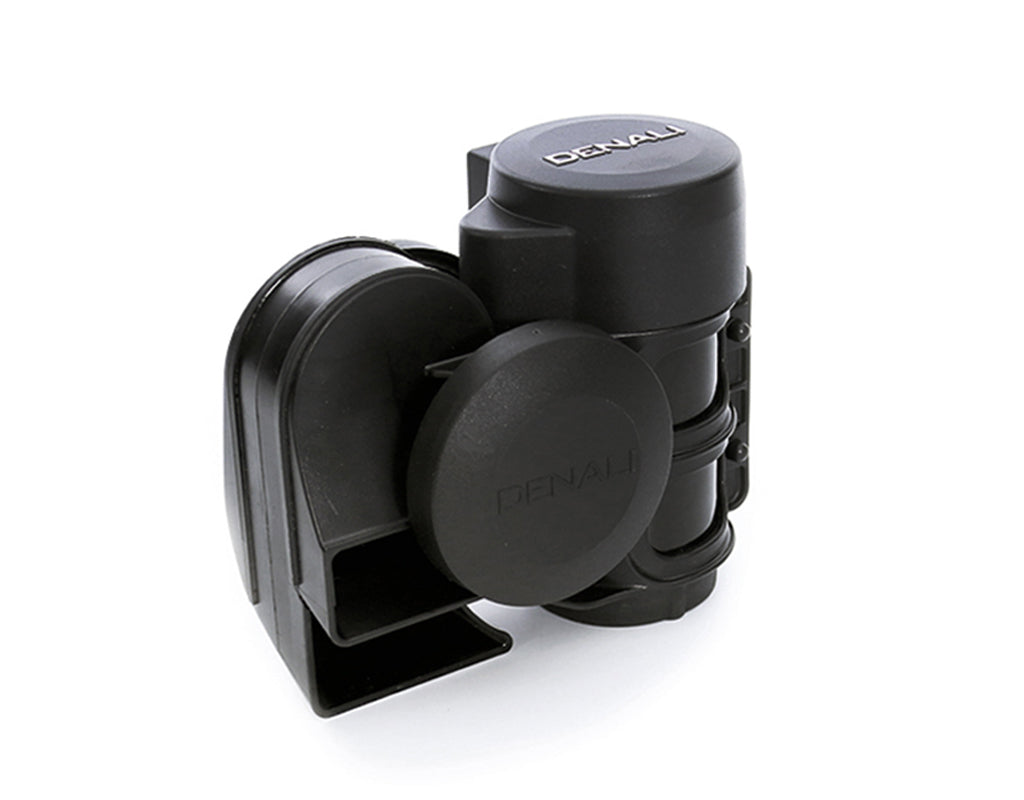Clacson DENALI SoundBomb bitonale da 120 dB, corpo nero monoblocco