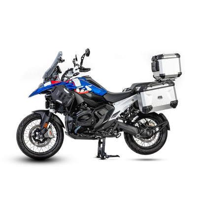 BMW R 1300 GS di tre quarti con gli specchietti LOBOO RM02-1300 installati