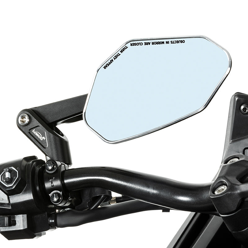 Specchietto LOBOO RM03 visto di lato, braccio da 149,9 mm