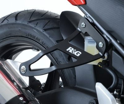 Staffa supporto scarico + piastra fori pedane posteriori, Honda CBR300R