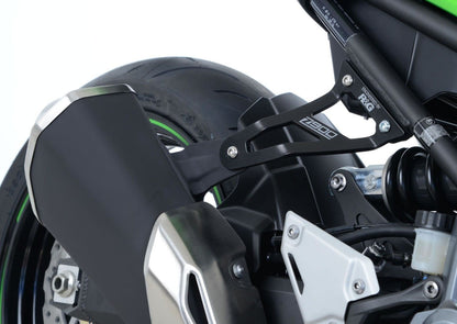 Staffa supporto scarico + piastra fori pedane posteriori, Kawasaki Z900