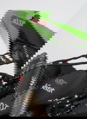 Staffa supporto scarico + piastra fori pedane posteriori, Kawasaki ZX6-R '09-