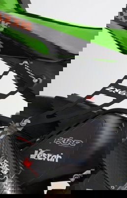Staffa supporto scarico + piastra fori pedane posteriori, Kawasaki ZX6-R '09-