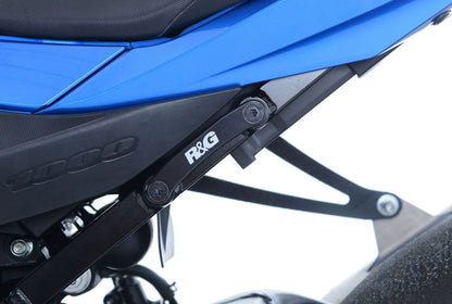 Staffa supporto scarico + piastra fori pedane posteriori, Suzuki GSX-R1000/R '17-  R&G